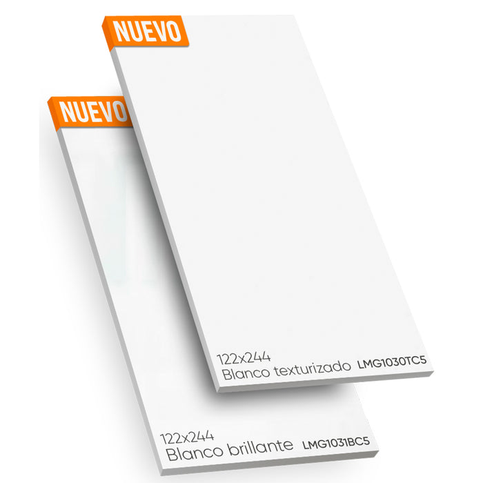 laminado de alta presión color blanco brillante  X 10 unidades