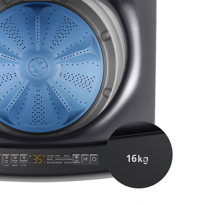 Lavadora Automática Propela 16 Kg Diamond Gray