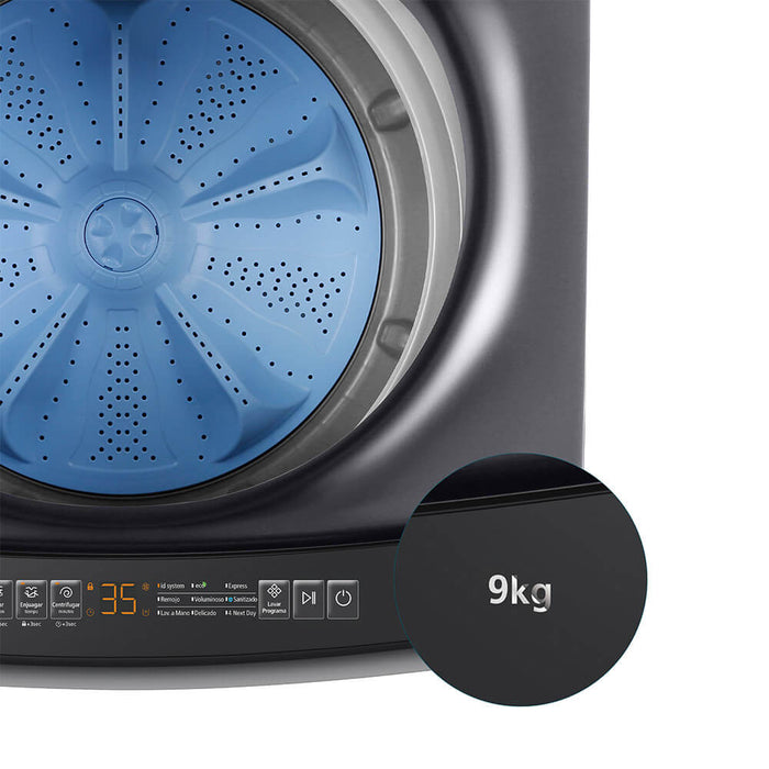 Lavadora Automática Propela 9 Kg Diamond Gray