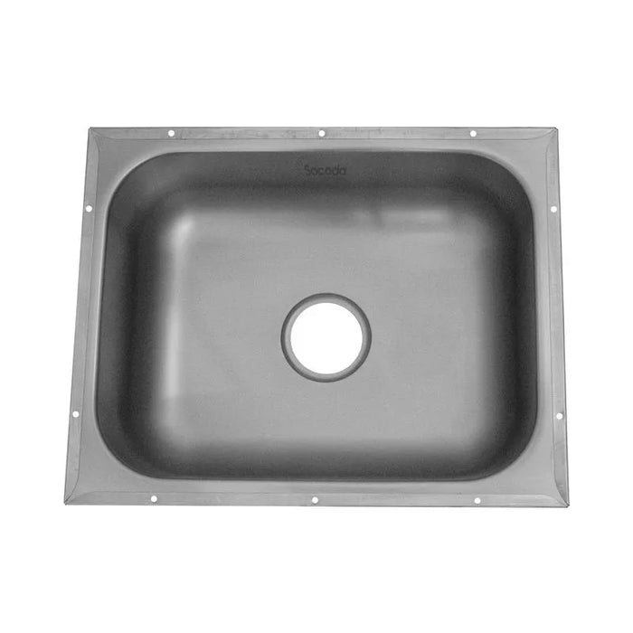 Lavaplatos de submontar en acero inoxidable 55×43 cm marca Socoda
