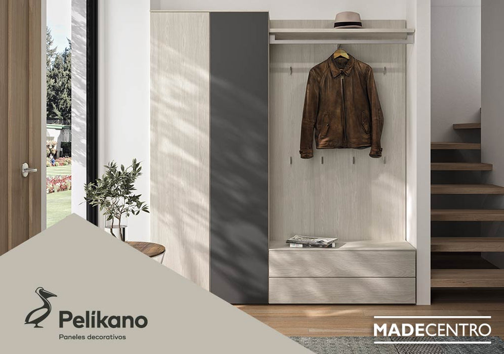 Tablero aglomerado melamina niebla RH Pelíkano 15 mm