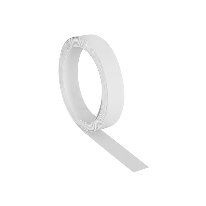 Canto semirigido alto brillo color blanco metalico