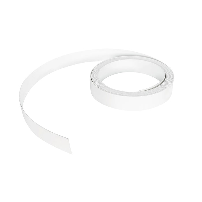 Canto semirigido alto brillo color blanco metalico