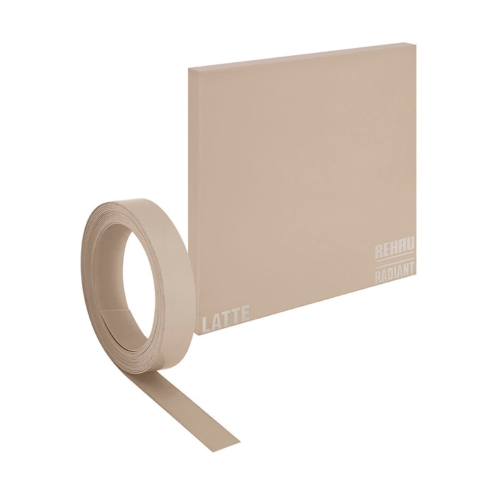 Canto semirigido alto brillo color latte