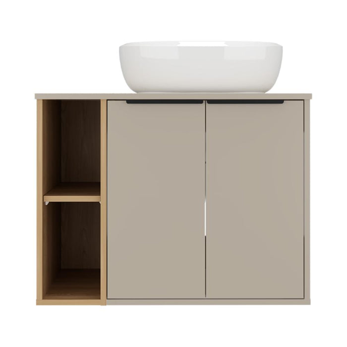 Mueble Para Lavamanos Suns, Capri y Fresno Europeo, Incluye Lavamanos en Porcelana Sanitaria