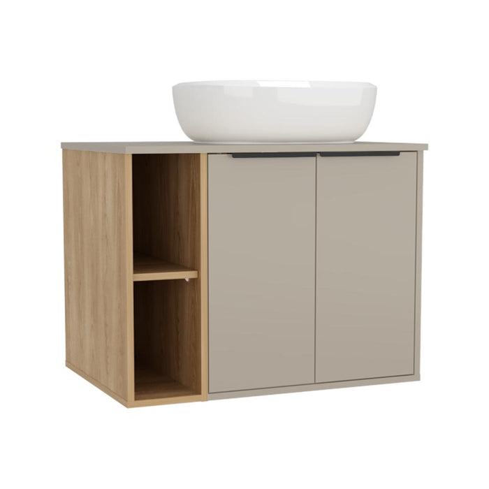 Mueble Para Lavamanos Suns, Capri y Fresno Europeo, Incluye Lavamanos en Porcelana Sanitaria