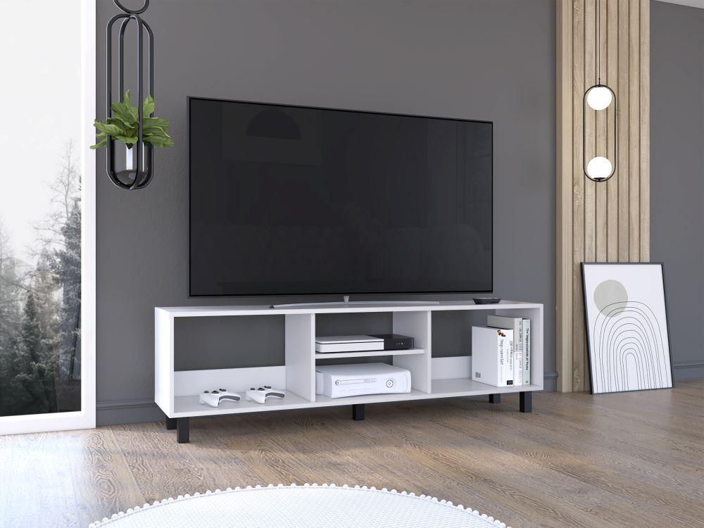 Mesa Para Tv Tunez, Blanco Duqueza, Para Televisor Hasta 70 Pulgadas*