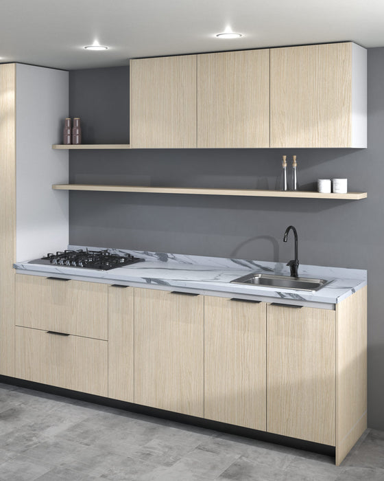 Kit mesón de cocina americano multiancho color staturio 1500x600x30 mm