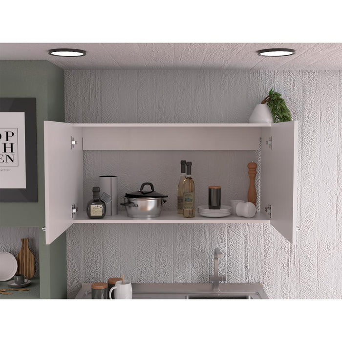 Gabinete Superior Cantabria, Blanco Marqueza, Con Dos Puertas Batientes