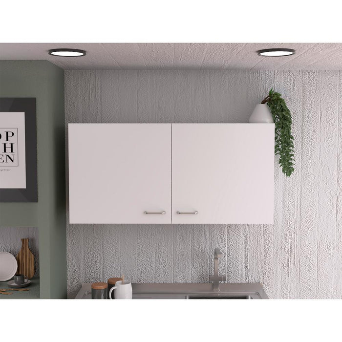 Gabinete Superior Cantabria, Blanco Marqueza, Con Dos Puertas Batientes