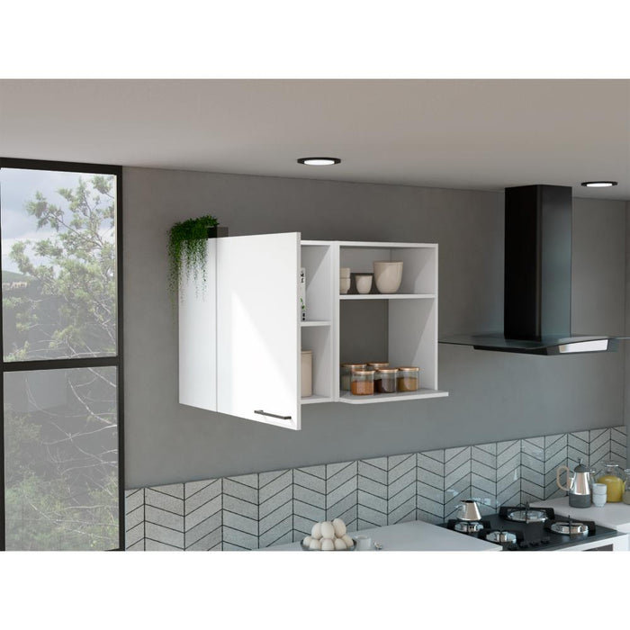 Gabinete superior Cantabria,  Blanco, Con Una Puerta Batiente