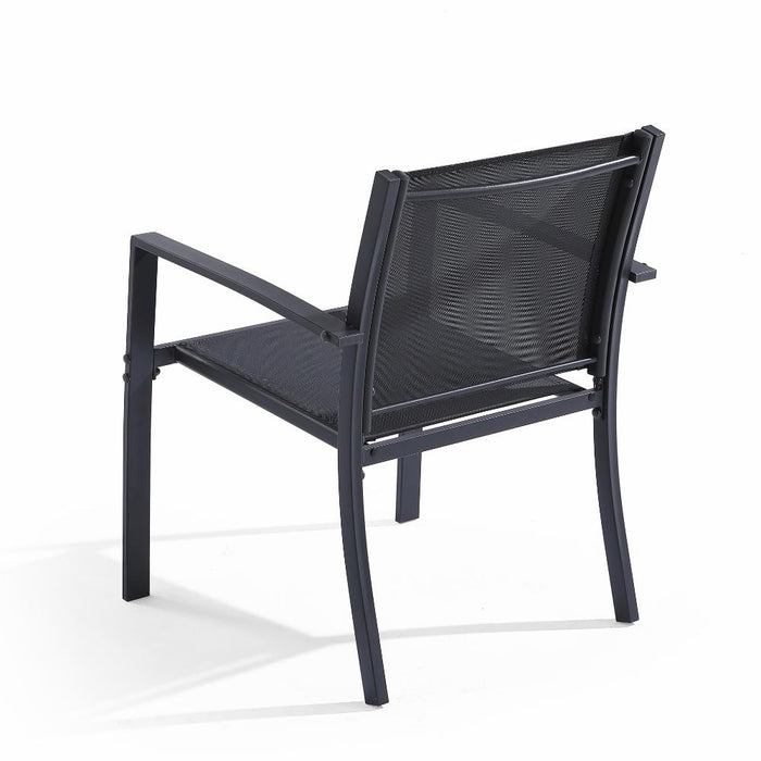 Sala de Exterior Sahara, Gris Oscuro, Dieño moderno incluye 2 sillas 1 Mesa Centro