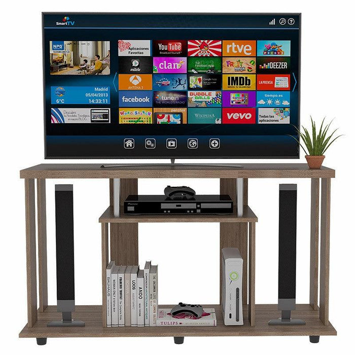 Mesa Para Tv Alpin, Fresno Europeo, con Espacio Para Televisor de Hasta 50 Pulgadas