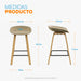 muebles comedores banco de bar alto misuri arena bonno rk470675 madecentro