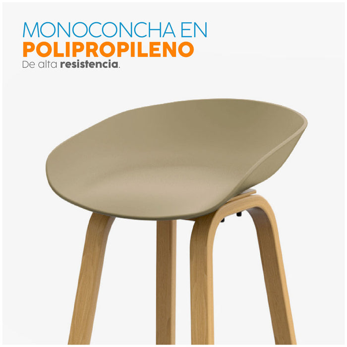 muebles comedores banco de bar alto misuri arena bonno rk470675 madecentro