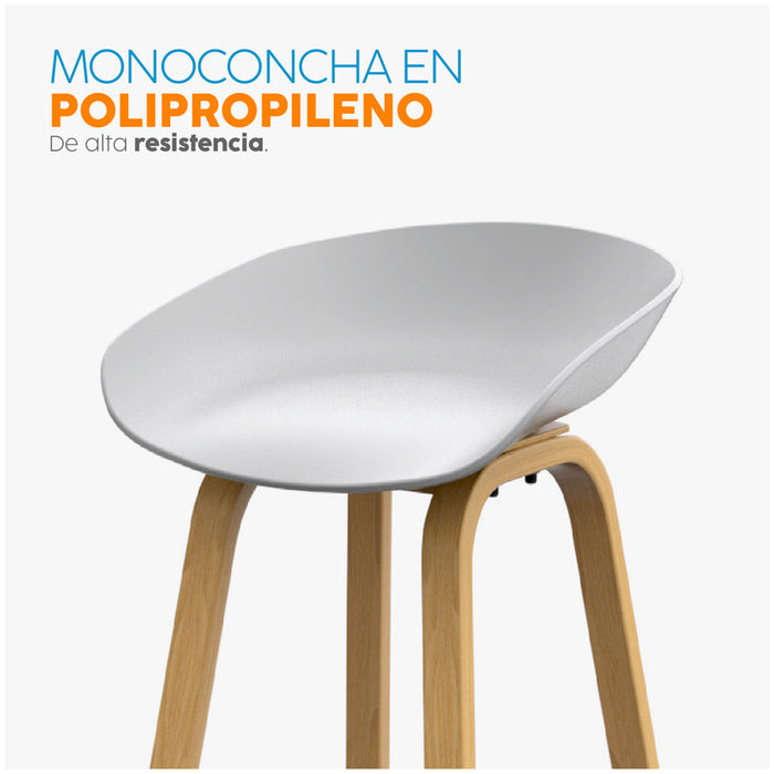 muebles comedores banco de bar estandar misuri gris bonno rk470625 madecentro