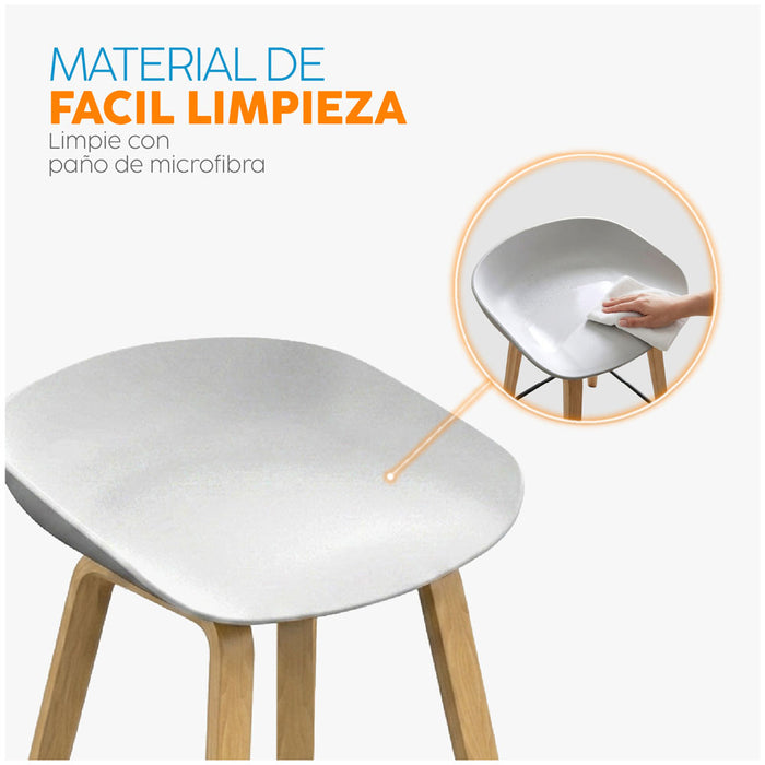 muebles comedores banco de bar estandar misuri gris bonno rk470625 madecentro