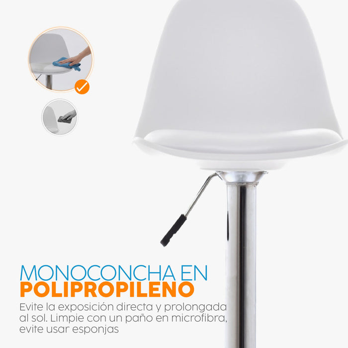 muebles comedores banco giratorio para bar boat blanco bonno rs423902 mp madecentro