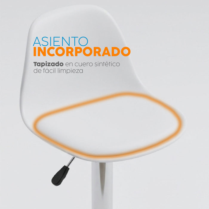muebles comedores banco giratorio para bar boat blanco bonno rs423902 mp madecentro