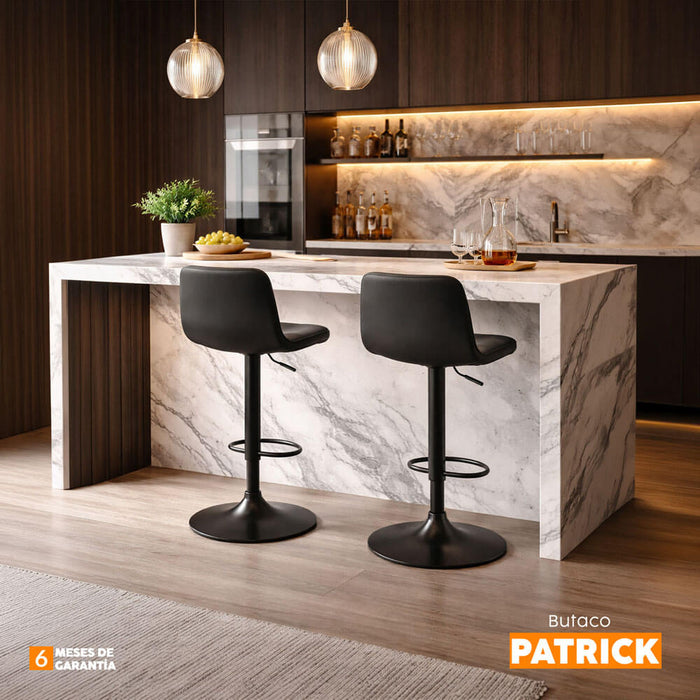 muebles comedores banco giratorio para bar negro patrick bonno rs424132 madecentro