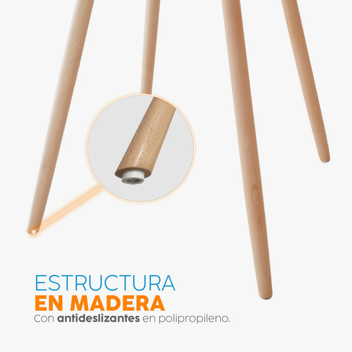 muebles comedores mesa redonda eames 60cm blanco bonno rs440222 madecentro