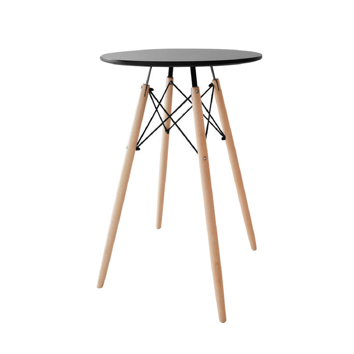 muebles comedores mesa redonda eames 60cm negro bonno rs440220 madecentro