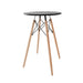 muebles comedores mesa redonda eames 60cm negro bonno rs440220 madecentro