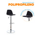 muebles comedores set x2 banco bar giratorio negro boat bonno rkj100220 madecentro