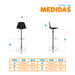 muebles comedores set x2 banco bar giratorio negro boat bonno rkj100220 madecentro