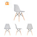 muebles comedores set x4 sillas comedor eames gris be bonno rkj100210 mp madecentro