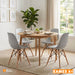 muebles comedores set x4 sillas comedor eames gris be bonno rkj100210 mp madecentro