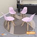 muebles comedores set x4 sillas comedor eames rosado be bonno rkj100215 mp madecentro