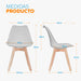 muebles comedores set x4 sillas comedor ema gris tpz be bonno rkj100180 mp madecentro
