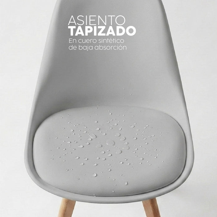 muebles comedores set x4 sillas comedor ema gris tpz be bonno rkj100180 mp madecentro
