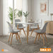 muebles comedores set x4 sillas comedor ema gris tpz be bonno rkj100180 mp madecentro