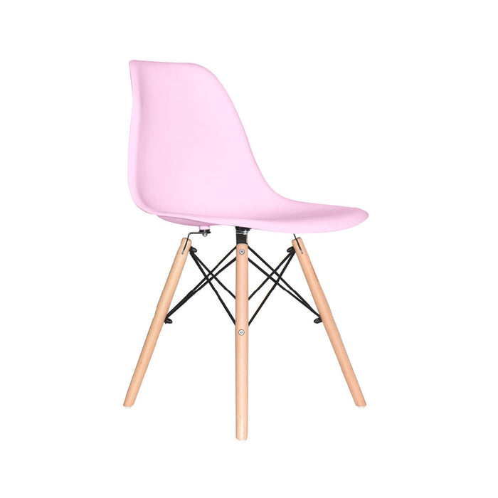 muebles comedores silla comedor eames rosado be bonno rs341208 mp madecentro