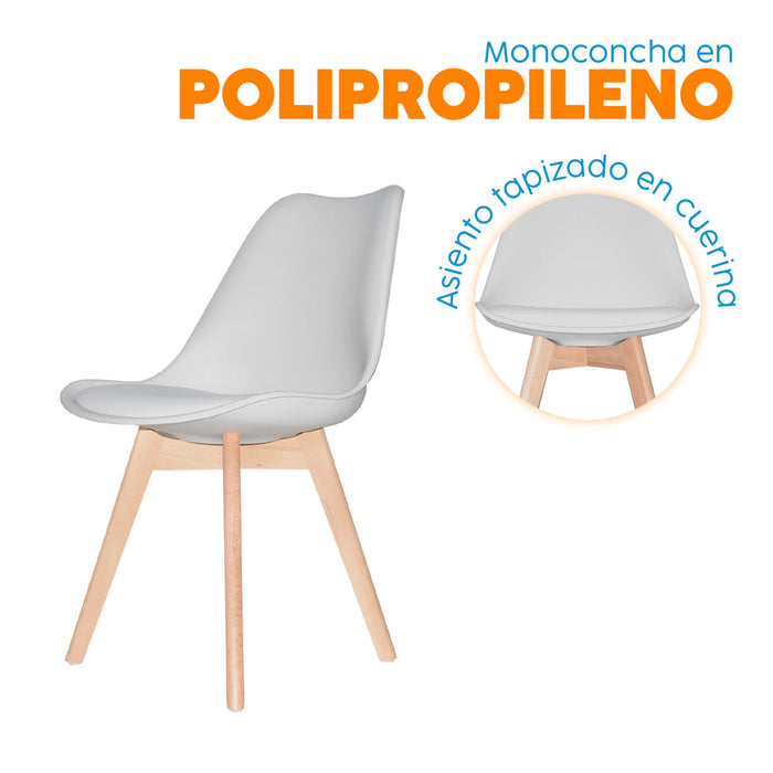 muebles comedores silla comedor ema be gris bonno rs341216 mp madecentro