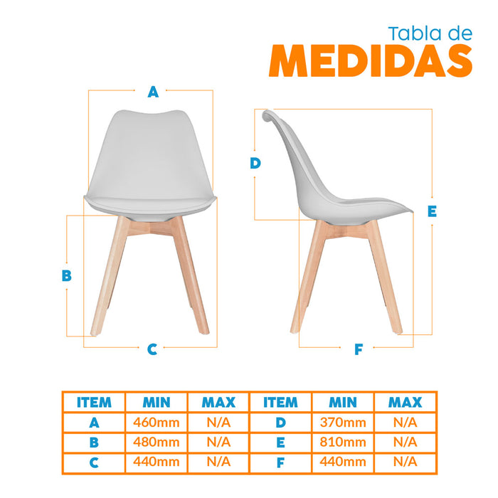 muebles comedores silla comedor ema be gris bonno rs341216 mp madecentro