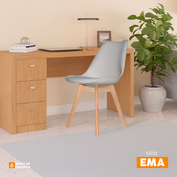 muebles comedores silla comedor ema be gris bonno rs341216 mp madecentro