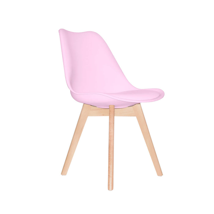 muebles comedores silla comedor ema be rosada bonno rs341218 mp madecentro