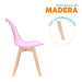muebles comedores silla comedor ema be rosada bonno rs341218 mp madecentro