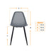 muebles comedores silla comedor gris lotti ii bonno rk341780 madecentro