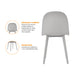 muebles comedores silla comedor lucca gris bonno rs342016 mp madecentro