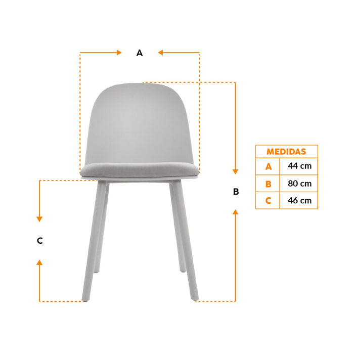 muebles comedores silla comedor lucca gris bonno rs342016 mp madecentro