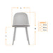 muebles comedores silla comedor lucca gris bonno rs342016 mp madecentro