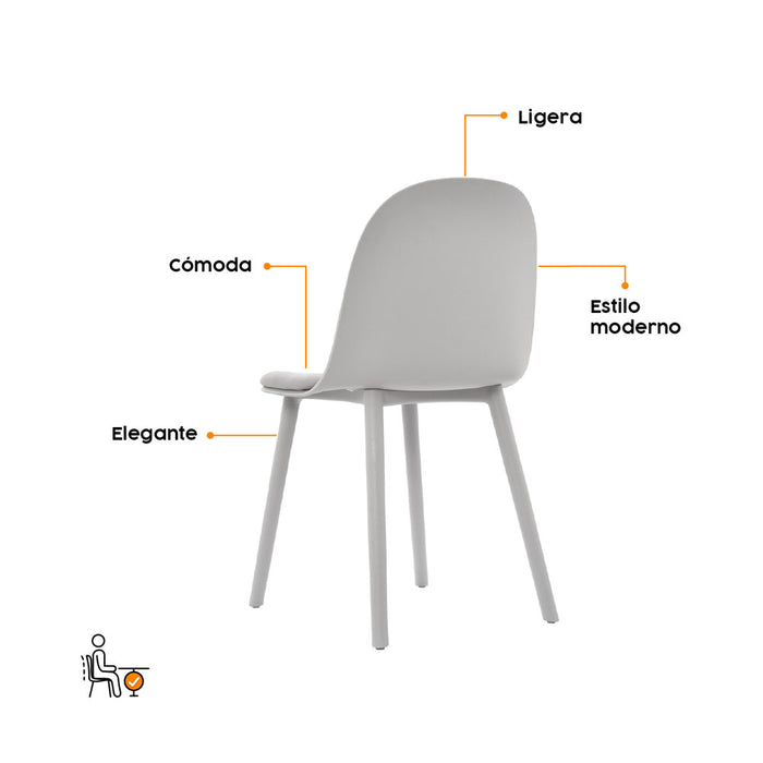 muebles comedores silla comedor lucca gris bonno rs342016 mp madecentro