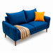 muebles de sala sofa abril 2 puestos azul tela anti fluidos 170x80x80 cm muebles de lujo sofabin23 madecentro