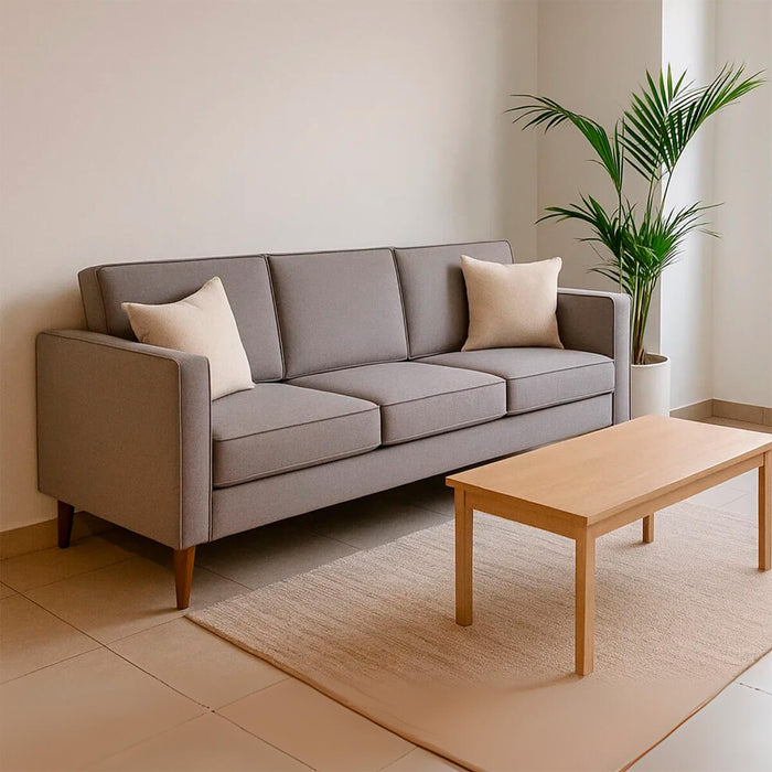 muebles de sala sofa aly 3 puestos gris tela anti fluidos 185x75x75 cm muebles de lujo sofabin29 madecentro
