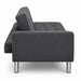muebles de sala sofa andorra 2 puestos negro tela pet friendly anti fluidos 153x70x70 cm muebles de lujo salabin 1118 madecentro