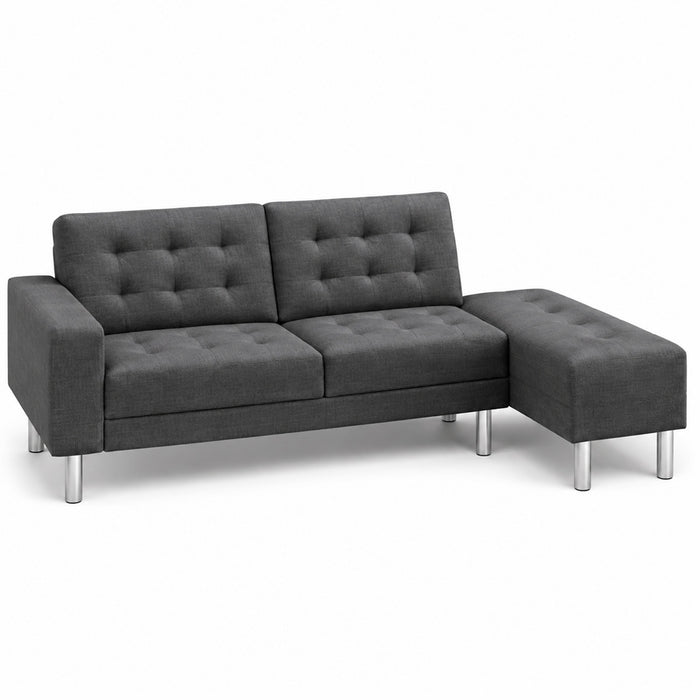 muebles de sala sofa andorra 2 puestos negro tela pet friendly anti fluidos 153x70x70 cm muebles de lujo salabin 1118 madecentro